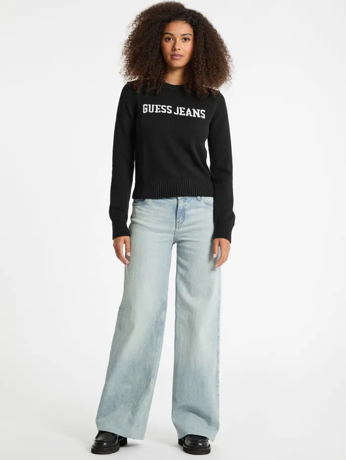 GUESS Sweaters and Knits Logo Sweater Gray 8211 Women