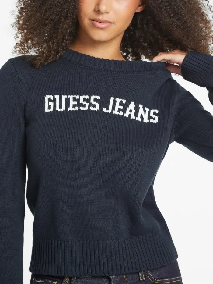 GUESS Sweaters and Knits Logo Sweater Gray 8211 Women