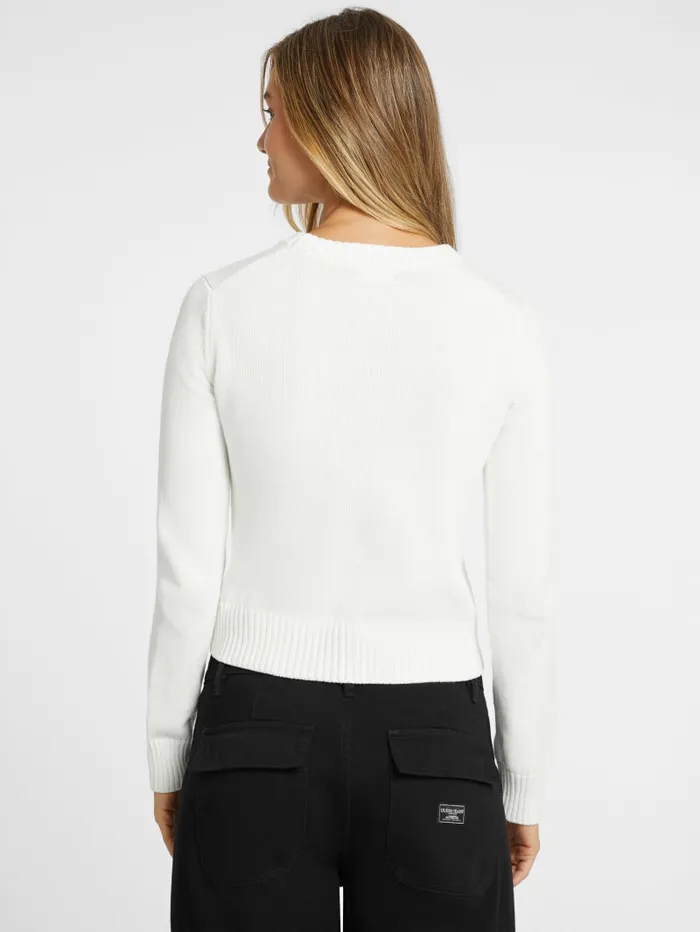 GUESS Sweaters and Knits Logo Sweater Gray 8211 Women