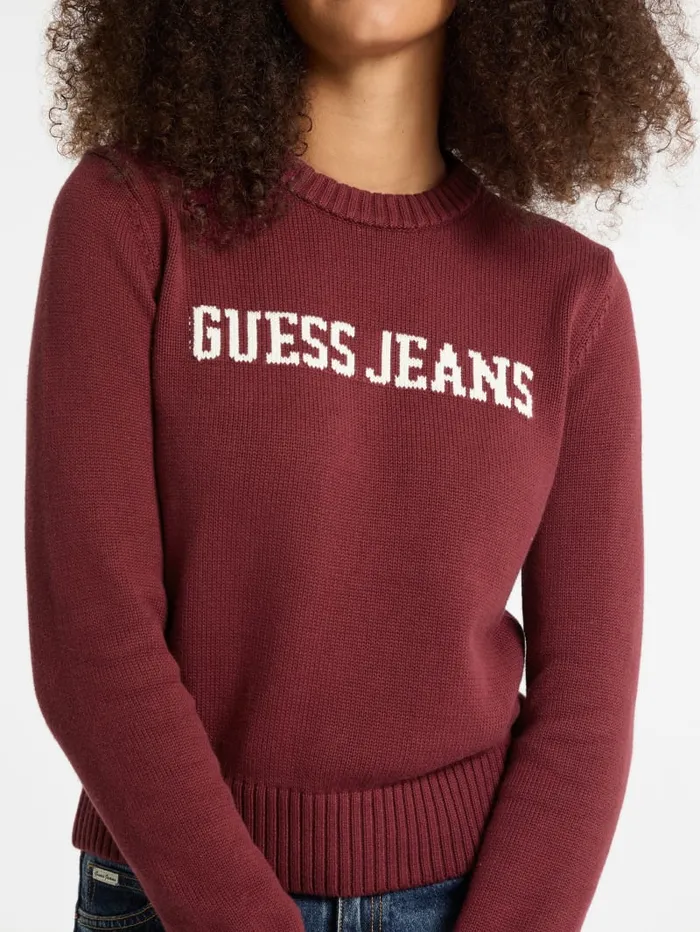 GUESS Sweaters and Knits Logo Sweater Gray 8211 Women