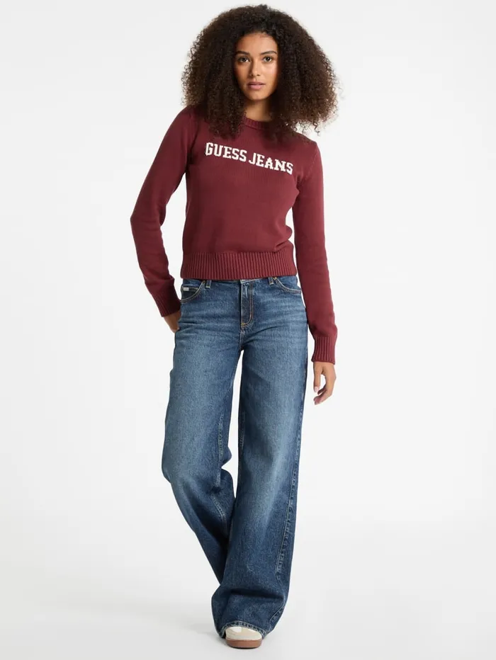 GUESS Sweaters and Knits Logo Sweater Gray 8211 Women