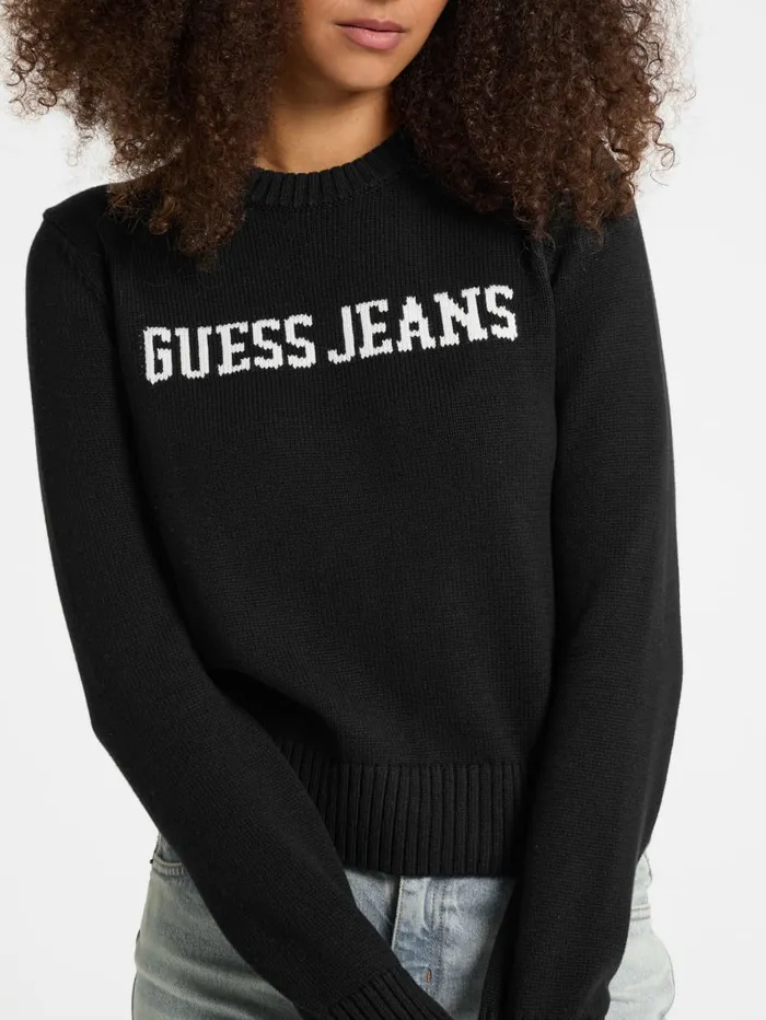 GUESS Sweaters and Knits Logo Sweater Gray 8211 Women