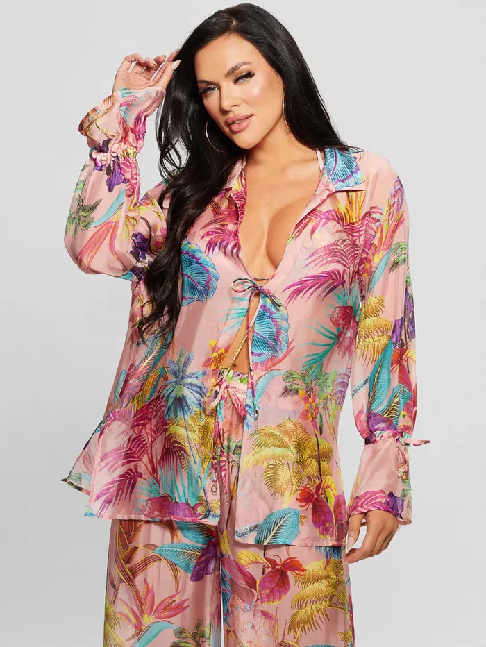 GUESS Swimwear SilkBlend Swim CoverUp Colors 8211 Women