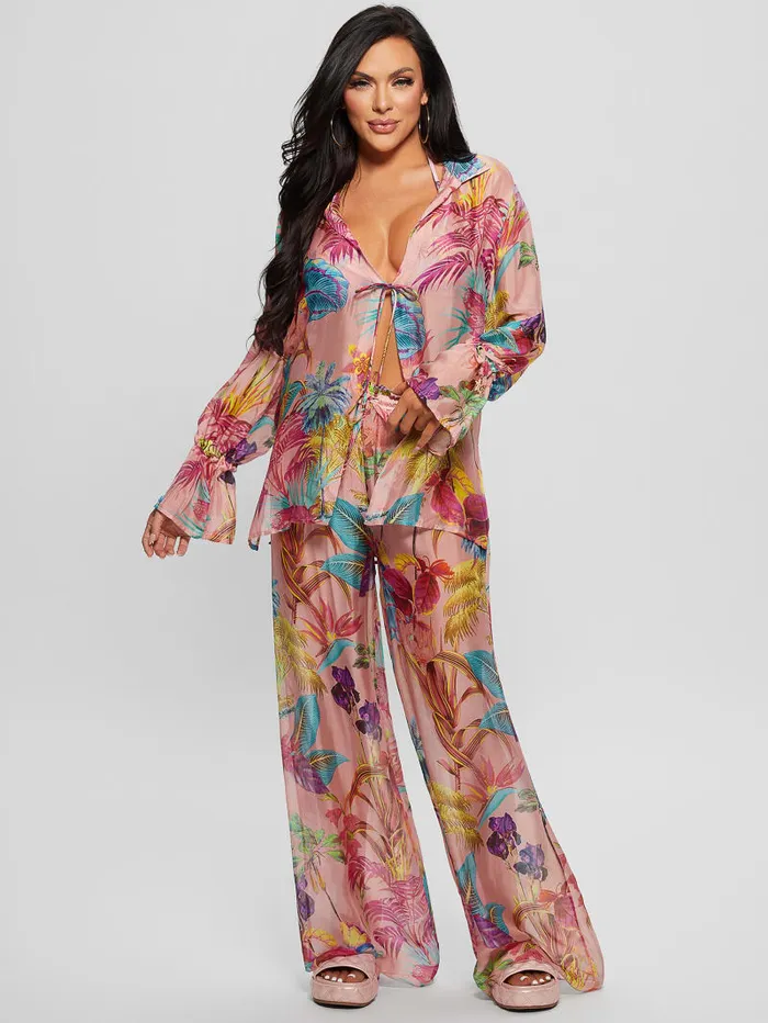 GUESS Swimwear SilkBlend Swim CoverUp Colors 8211 Women