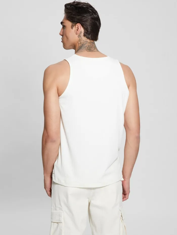 GUESS T Shirts and Tanks Eco Cyrus Ribbed Tank Brown 8211 Men