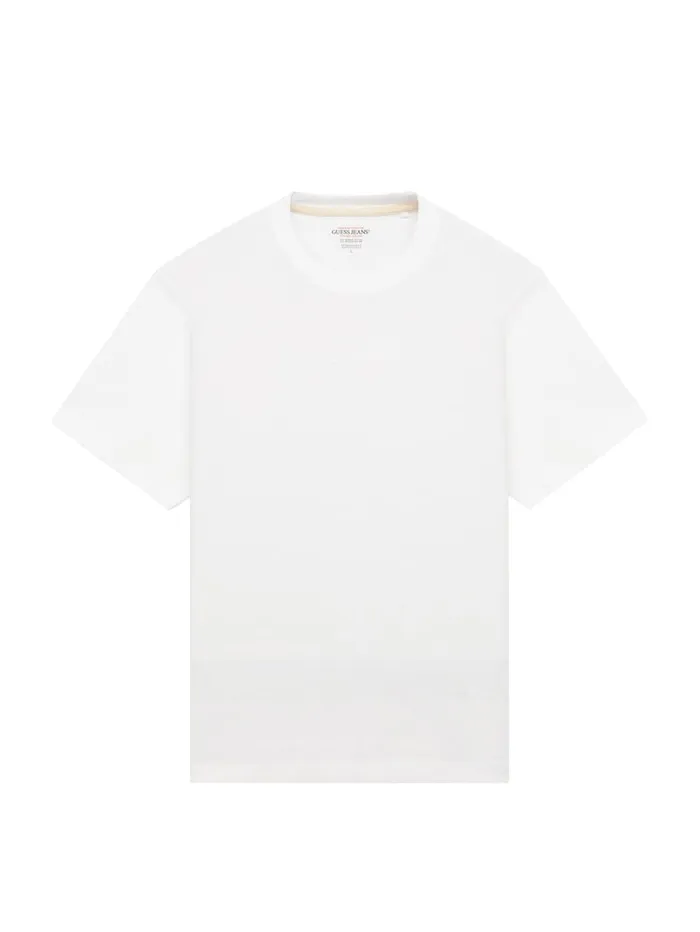 GUESS T Shirts and Tanks Embroidered Logo Tee Blue 8211 Men