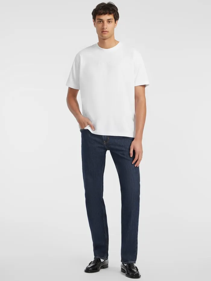 GUESS T Shirts and Tanks Embroidered Logo Tee Blue 8211 Men