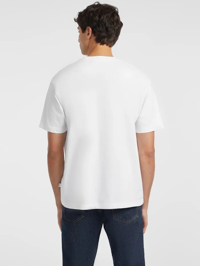 GUESS T Shirts and Tanks Embroidered Logo Tee Blue 8211 Men