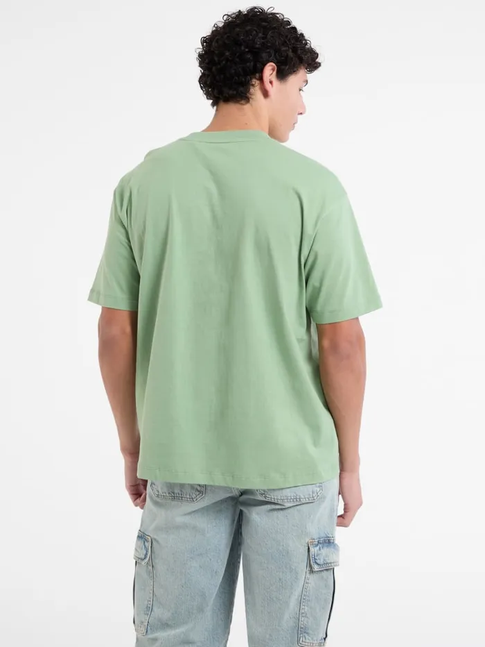 GUESS T Shirts and Tanks Embroidered Logo Tee Blue 8211 Men