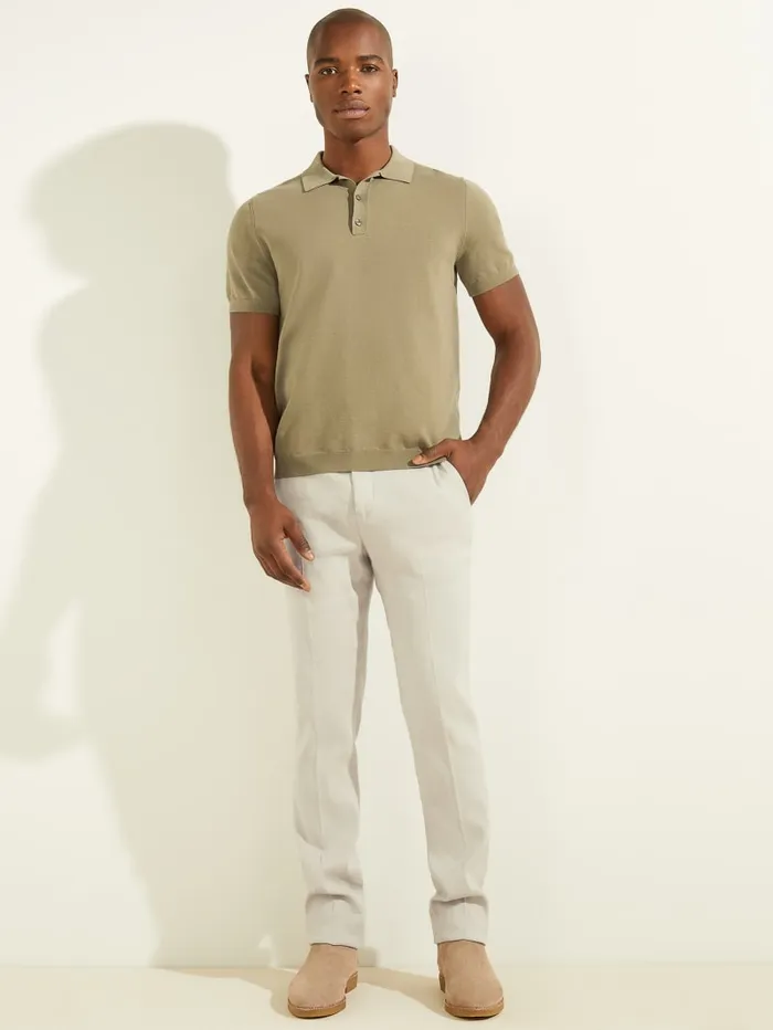 GUESS T Shirts and Tanks Formal Performance Sweater Polo Blue 8211 Men