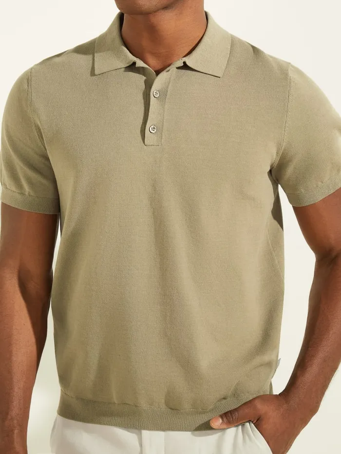 GUESS T Shirts and Tanks Formal Performance Sweater Polo Blue 8211 Men