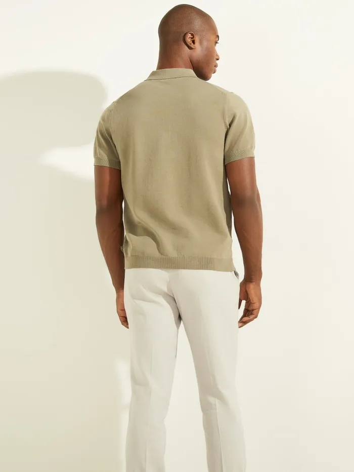GUESS T Shirts and Tanks Formal Performance Sweater Polo Blue 8211 Men