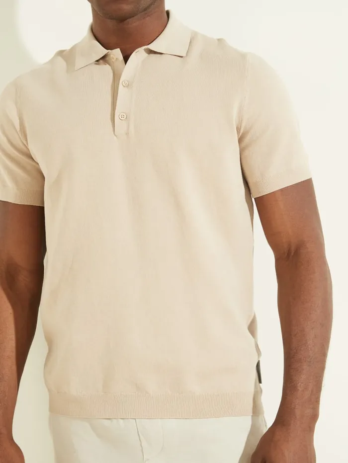 GUESS T Shirts and Tanks Formal Performance Sweater Polo Blue 8211 Men