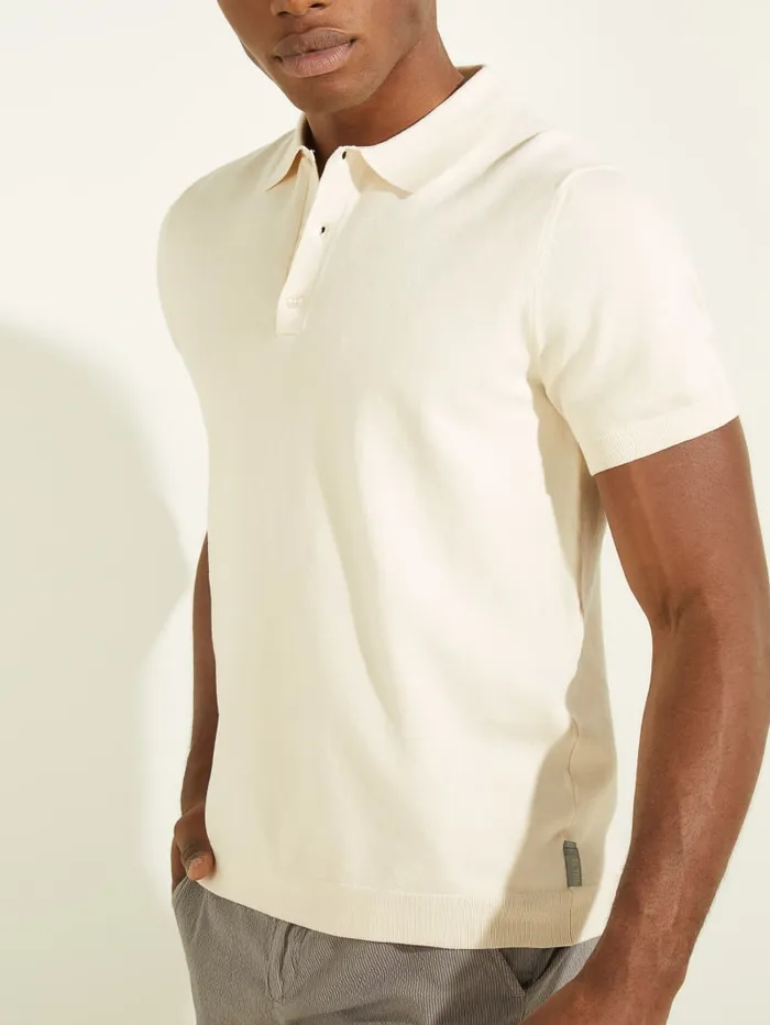 GUESS T Shirts and Tanks Formal Performance Sweater Polo Blue 8211 Men