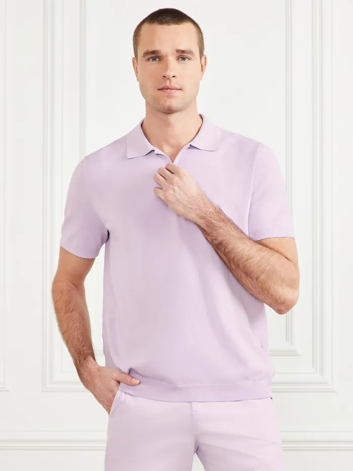 GUESS T Shirts and Tanks Formal Performance Sweater Polo Blue 8211 Men