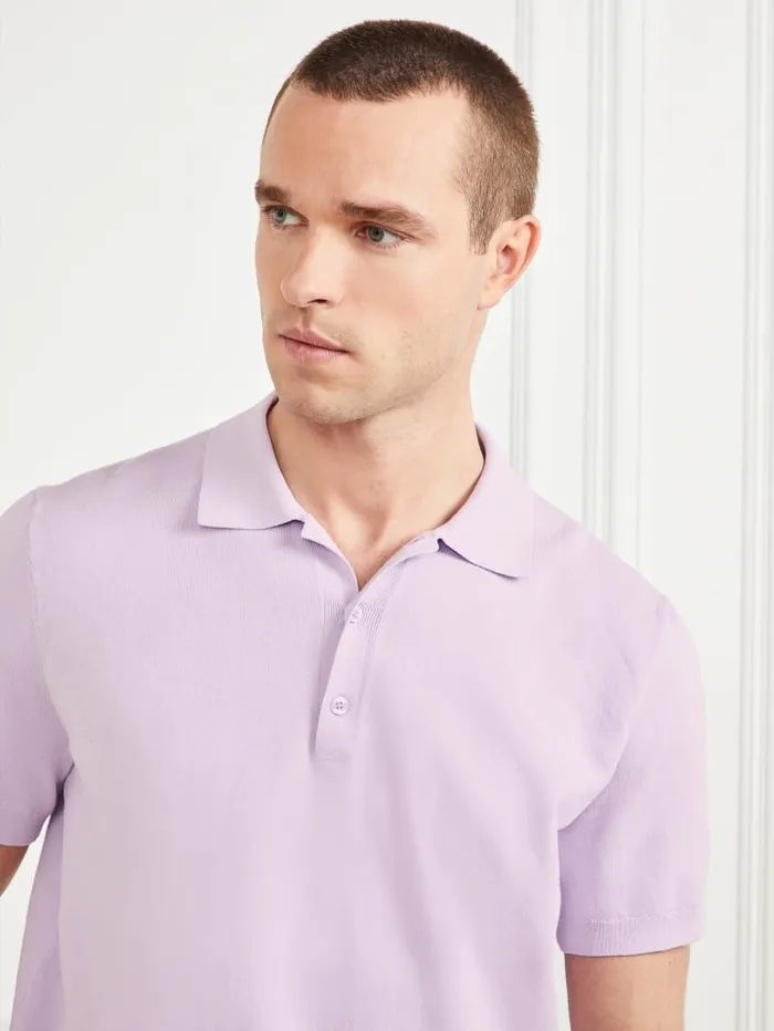 GUESS T Shirts and Tanks Formal Performance Sweater Polo Blue 8211 Men