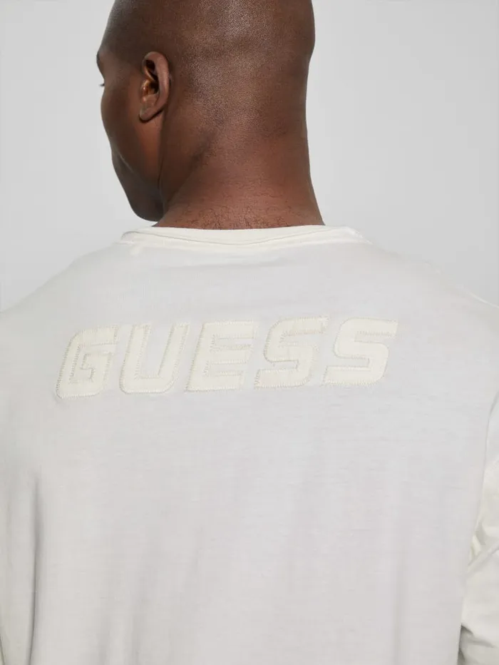 GUESS T Shirts and Tanks Gondour Layered Patch Tee Grey 8211 Men