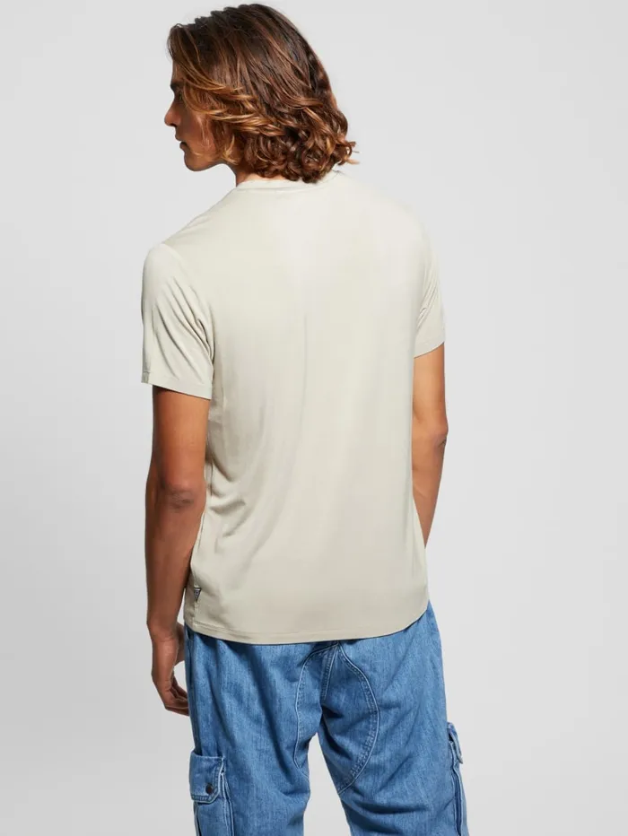 GUESS T Shirts and Tanks Heavy Jersey VNeck Tee Blue 8211 Men
