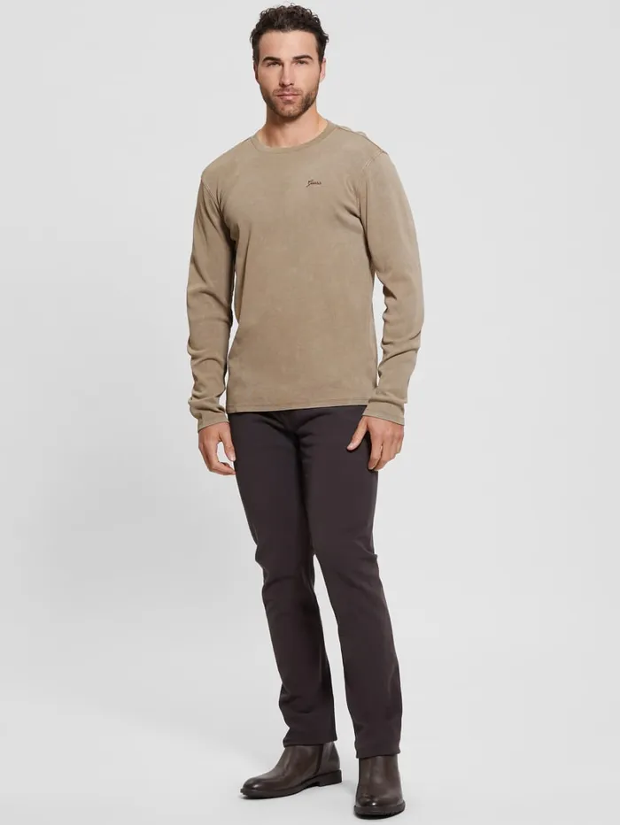 GUESS T Shirts and Tanks Hillside Washed Tee Beige 8211 Men