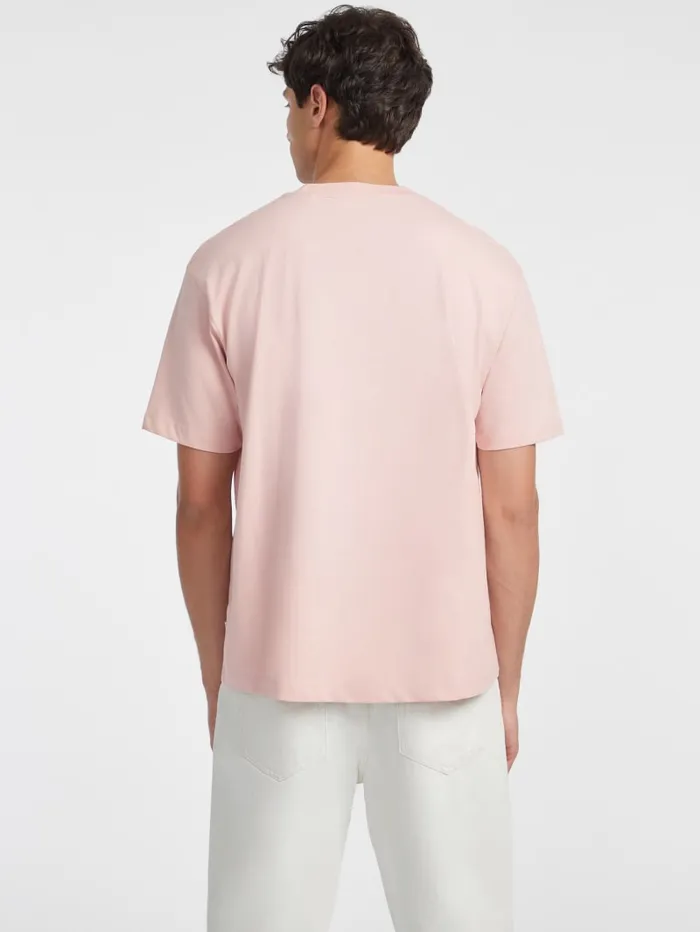 GUESS T Shirts and Tanks Mixed Logo Tee Blue 8211 Men