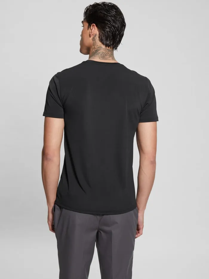 GUESS T Shirts and Tanks TechStretch Patch Tee White 8211 Men