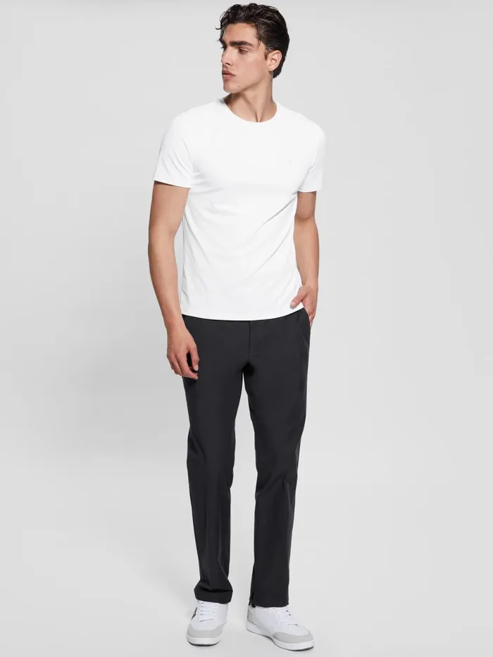 GUESS T Shirts and Tanks TechStretch Patch Tee White 8211 Men