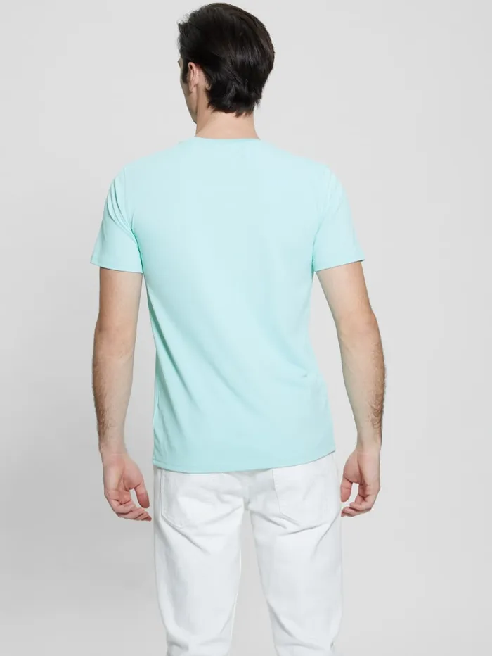 GUESS T Shirts and Tanks TechStretch Patch Tee White 8211 Men