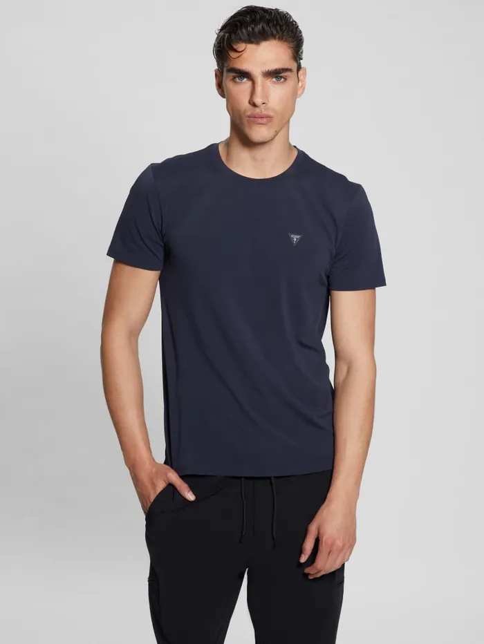 GUESS T Shirts and Tanks TechStretch Patch Tee White 8211 Men