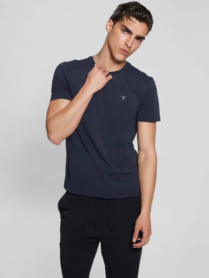 GUESS T Shirts and Tanks TechStretch Patch Tee White 8211 Men