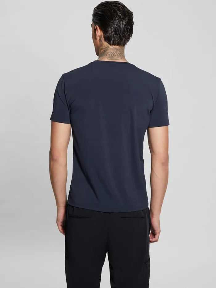 GUESS T Shirts and Tanks TechStretch Patch Tee White 8211 Men