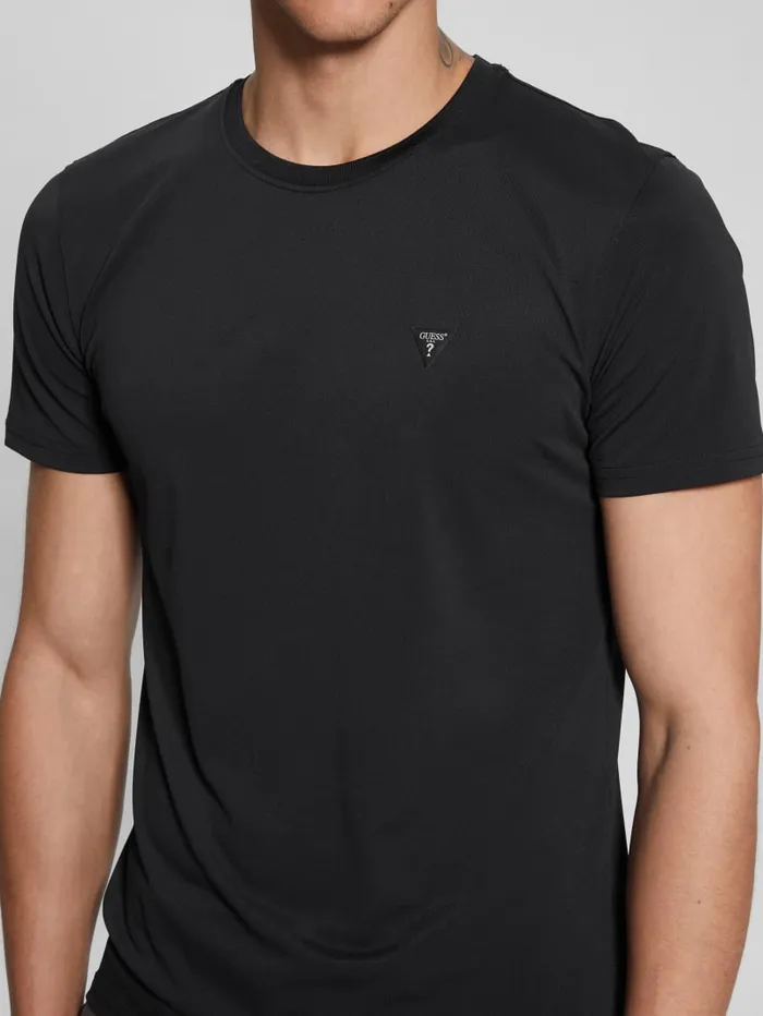 GUESS T Shirts and Tanks TechStretch Patch Tee White 8211 Men