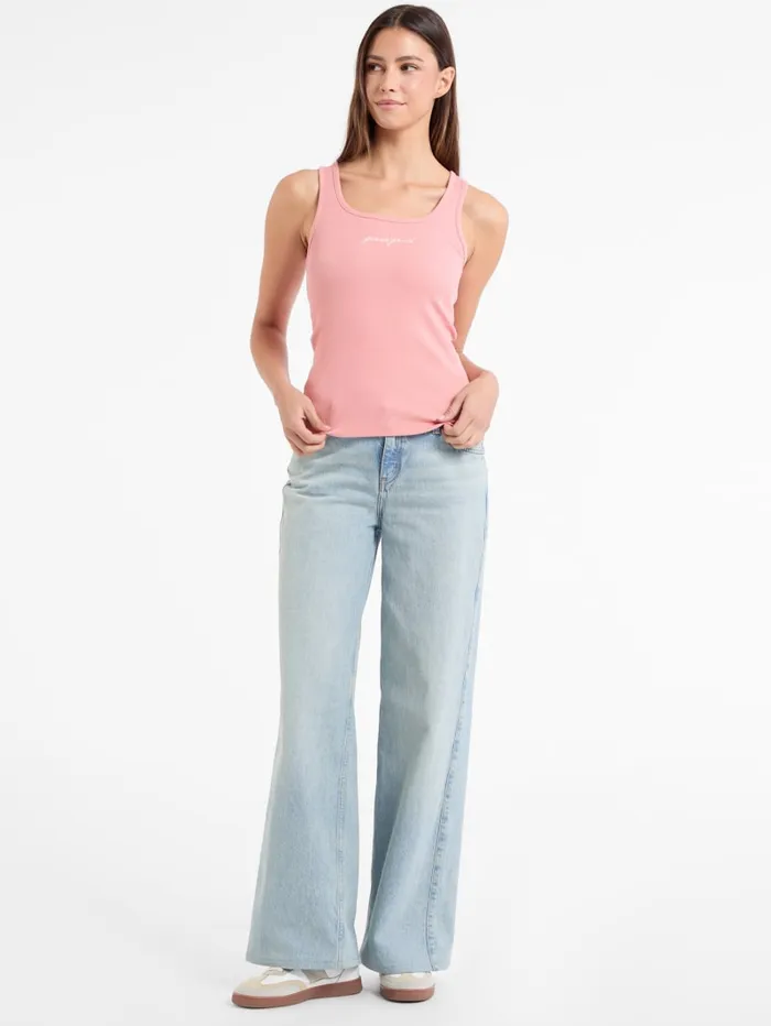 GUESS Tops and Tees Eco Ribbed Tank Top Pink 8211 Women