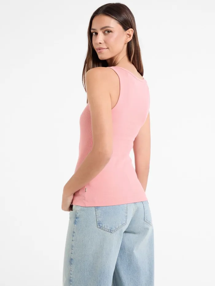 GUESS Tops and Tees Eco Ribbed Tank Top Pink 8211 Women
