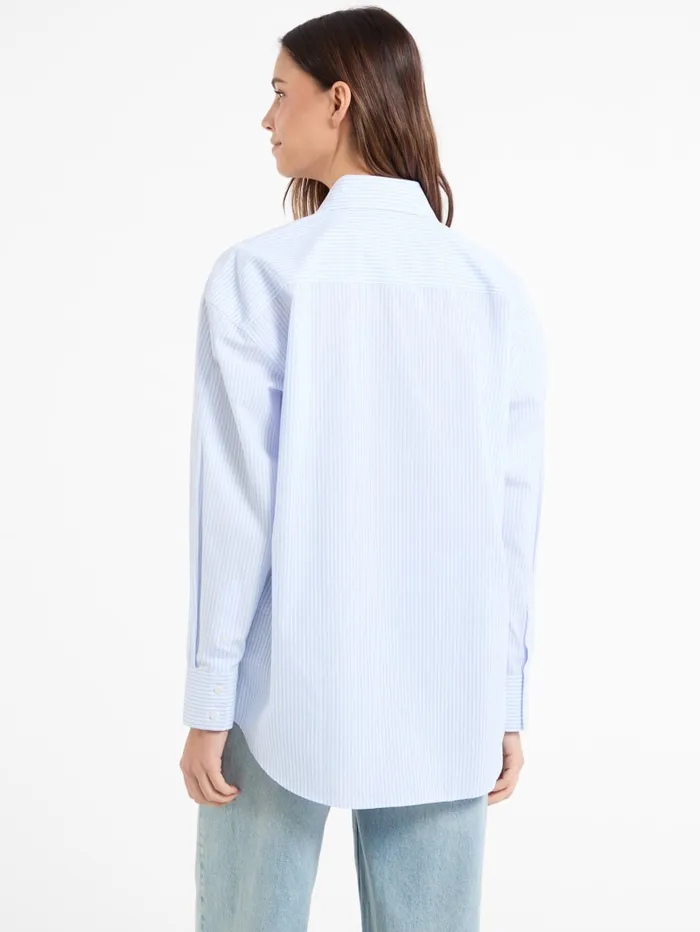 GUESS Tops and Tees Eco Striped ColorBlock Shirt Blue 8211 Women