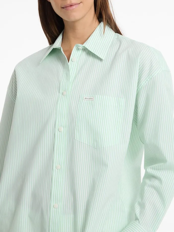 GUESS Tops and Tees Eco Striped ColorBlock Shirt Blue 8211 Women