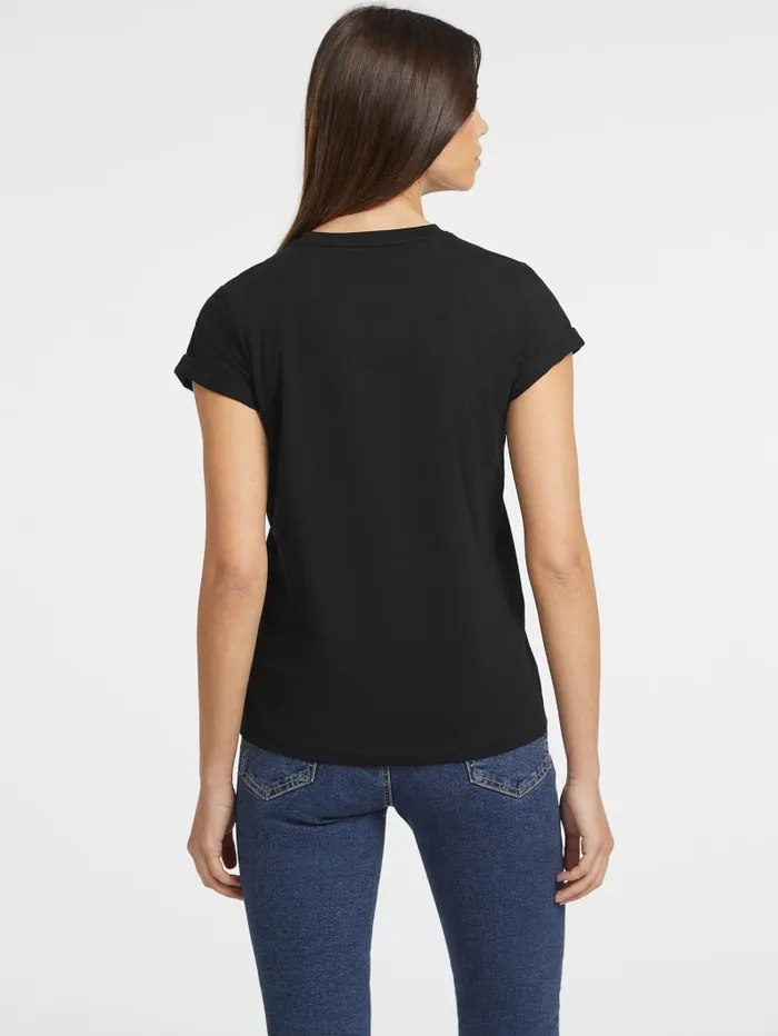 GUESS Tops Classic Script Logo Tee Pink 8211 Women
