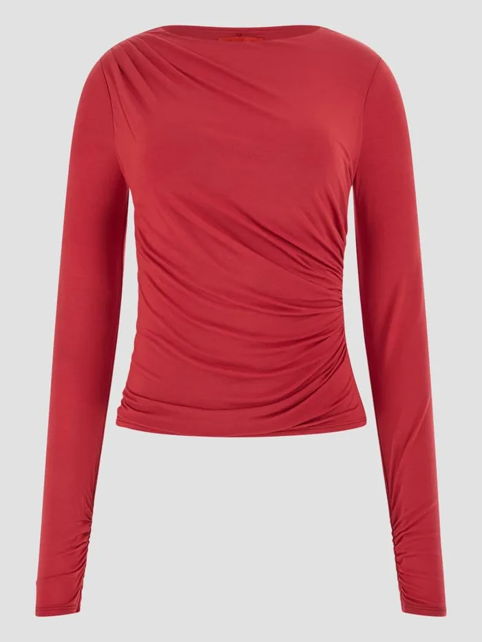 GUESS Tops Eco Noelle Shirred Top Black 8211 Women