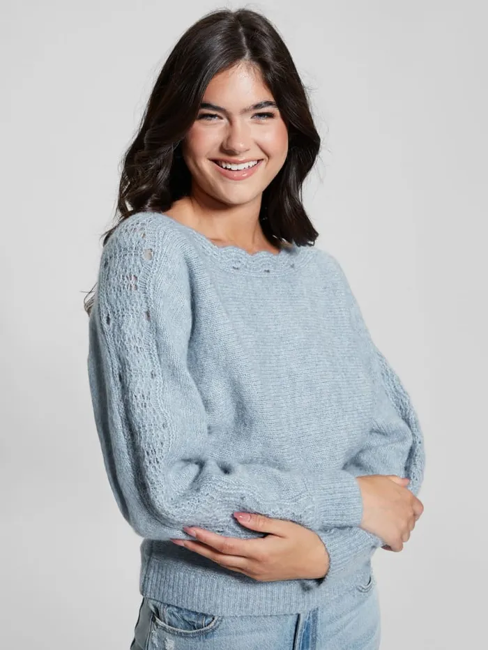 GUESS Tops Malorie Dolman Sweater Blue 8211 Women