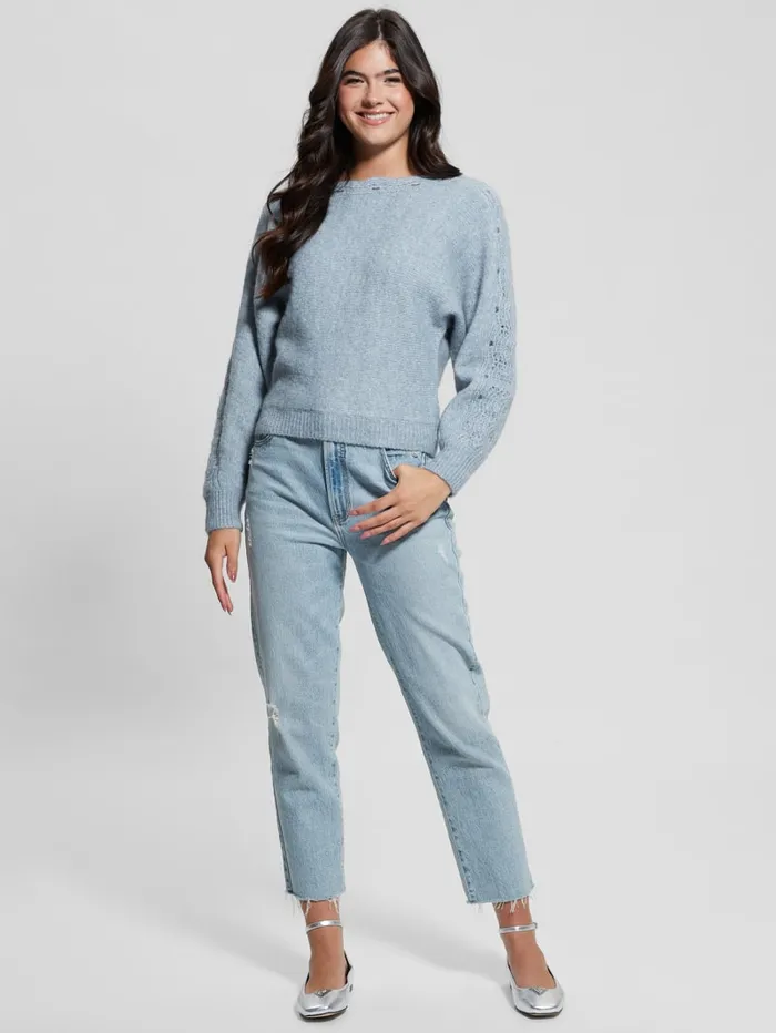 GUESS Tops Malorie Dolman Sweater Blue 8211 Women
