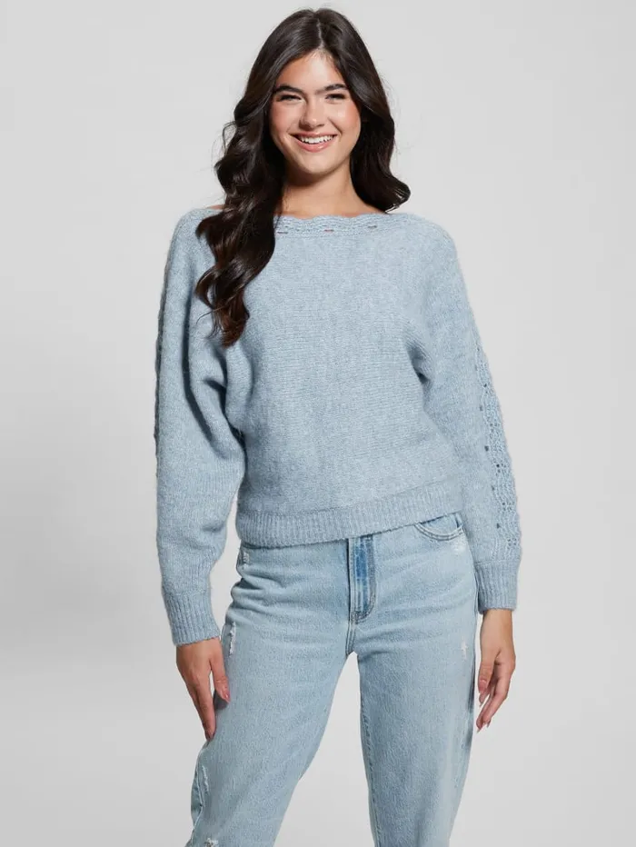 GUESS Tops Malorie Dolman Sweater Blue 8211 Women