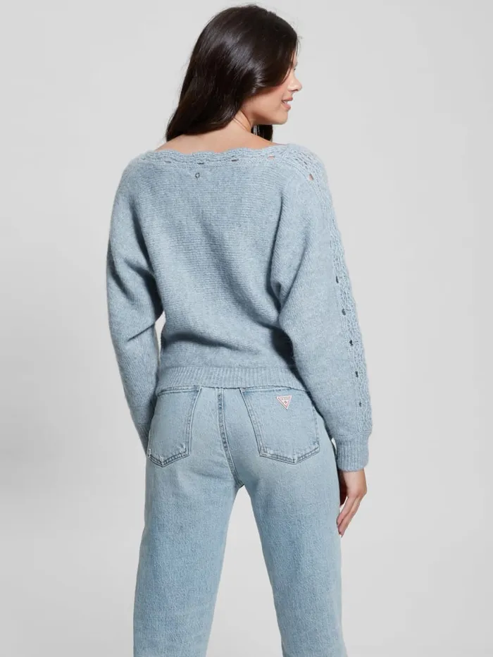 GUESS Tops Malorie Dolman Sweater Blue 8211 Women
