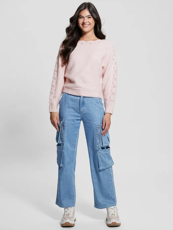 GUESS Tops Malorie Dolman Sweater Blue 8211 Women