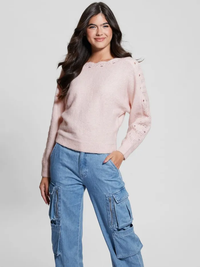 GUESS Tops Malorie Dolman Sweater Blue 8211 Women