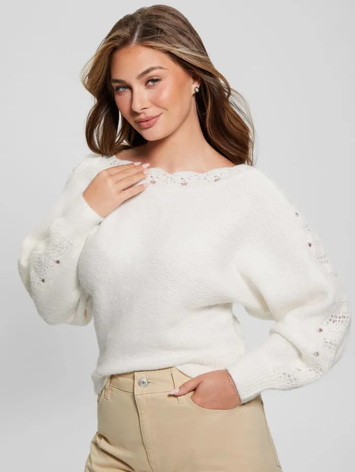 GUESS Tops Malorie Dolman Sweater Blue 8211 Women