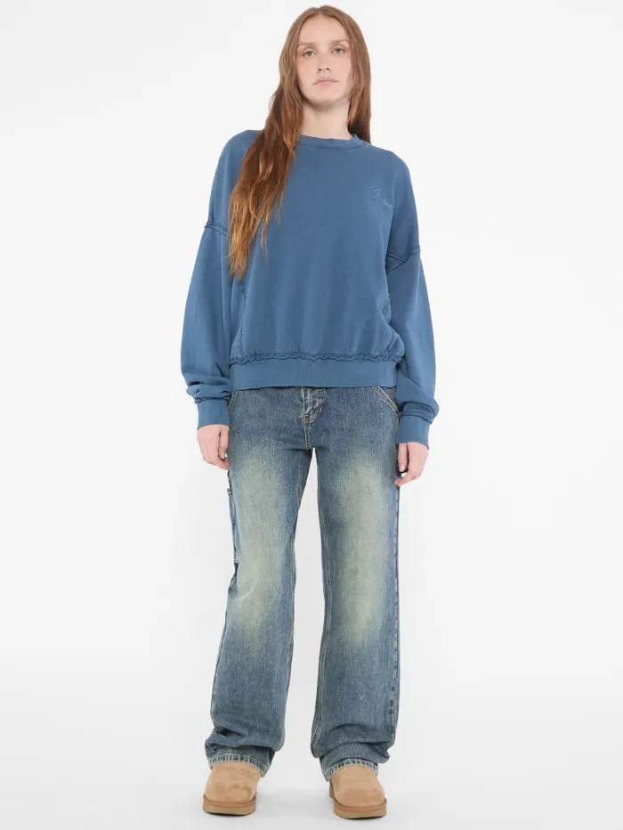 GUESS Tops Originals Distressed Pullover Black 8211 Women