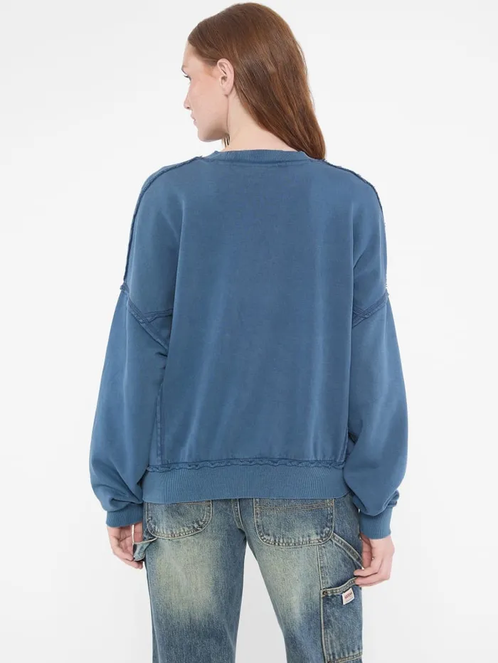 GUESS Tops Originals Distressed Pullover Black 8211 Women