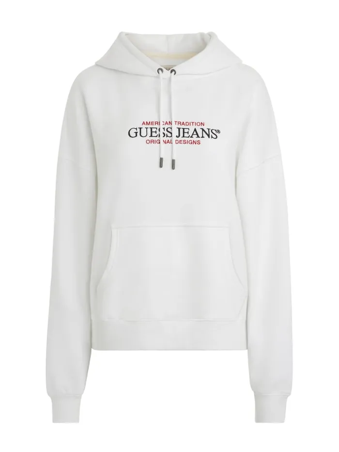 GUESS Tops Oversized American Tradition Hoodie Gray 8211 Women