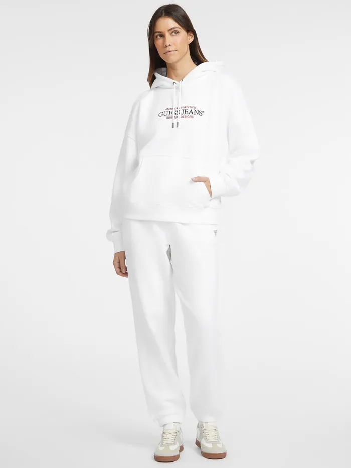 GUESS Tops Oversized American Tradition Hoodie Gray 8211 Women