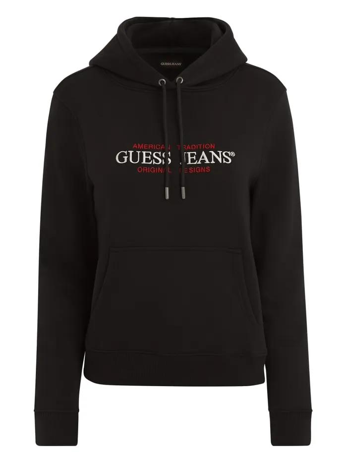 GUESS Tops Oversized American Tradition Hoodie Gray 8211 Women