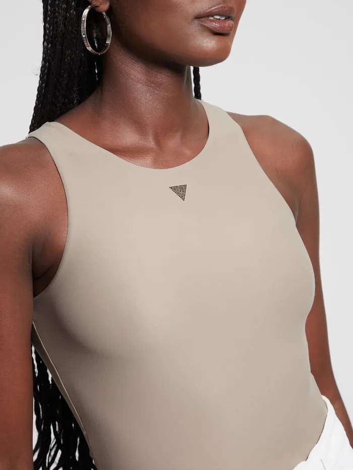 GUESS Tops Seamless Bodysuit Beige 8211 Women